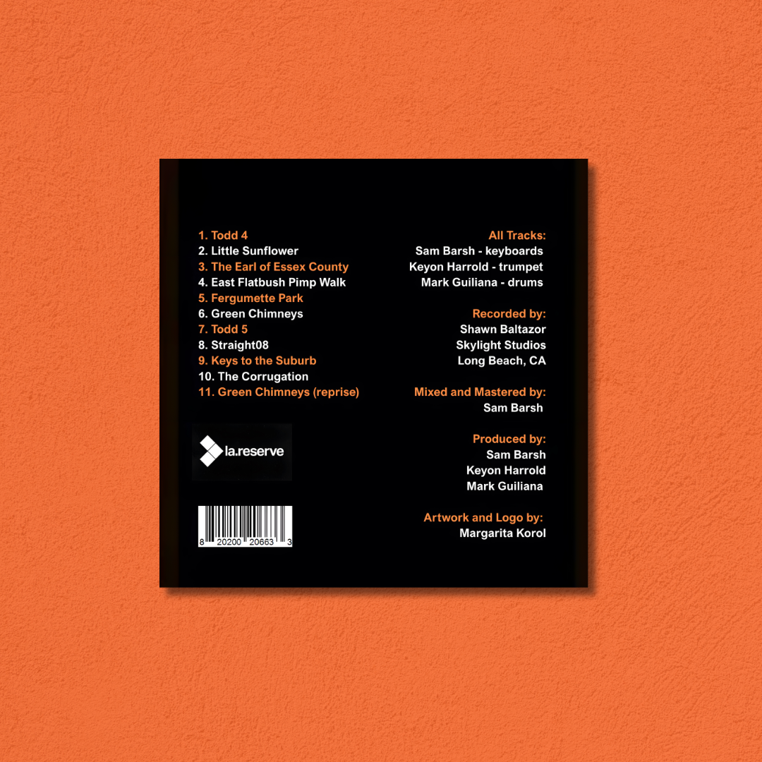 Sam Barsh "Straight08" CD